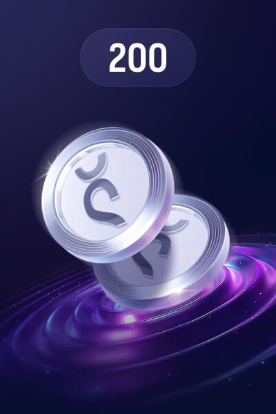 Accumulate 200 coins