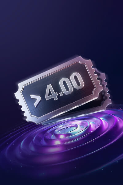 Place a multiple bet with min. odds 4