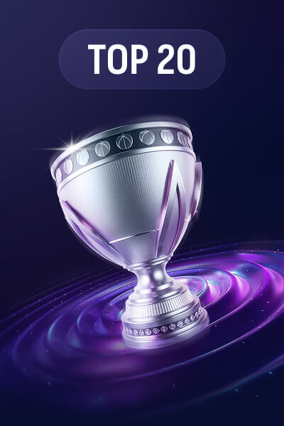 Finish in TOP 20 in a tournament